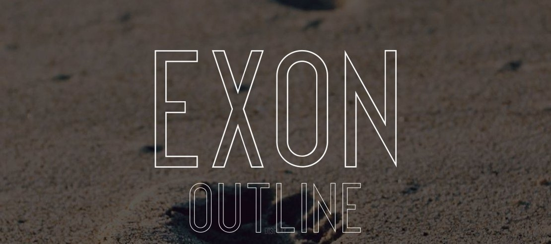 Exon outline Font Family