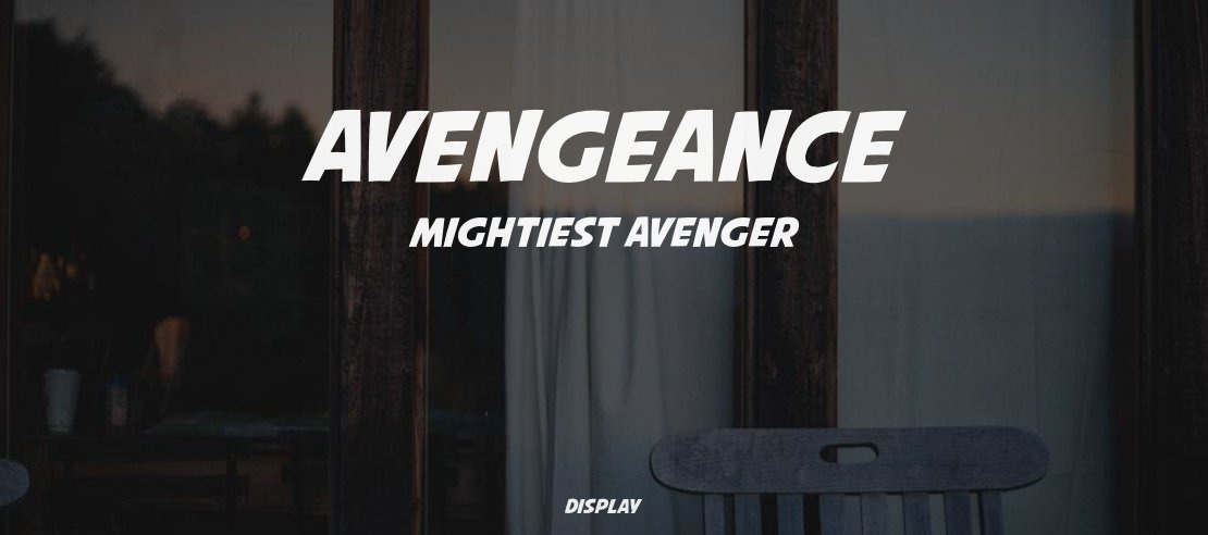 Avengeance Mightiest Avenger Font