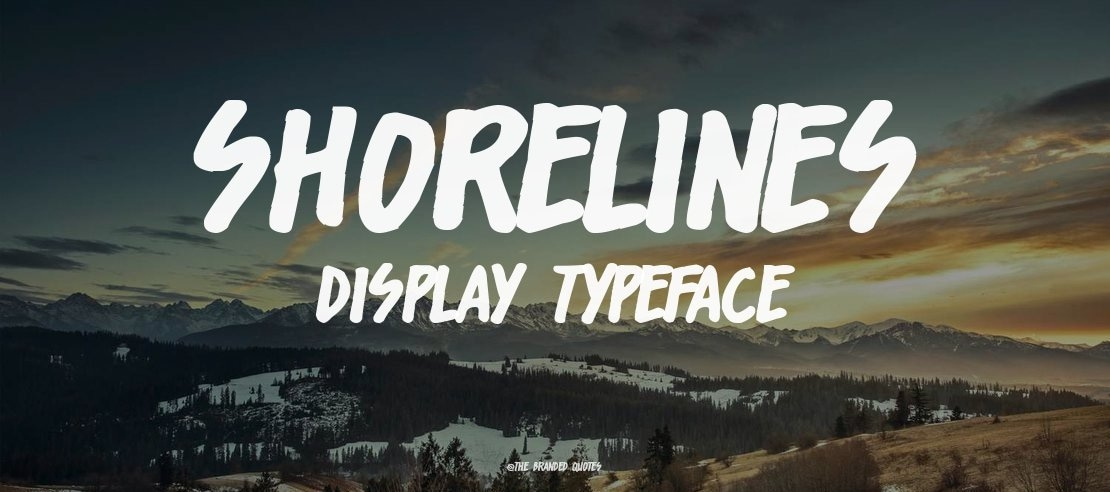 Shorelines Display Font