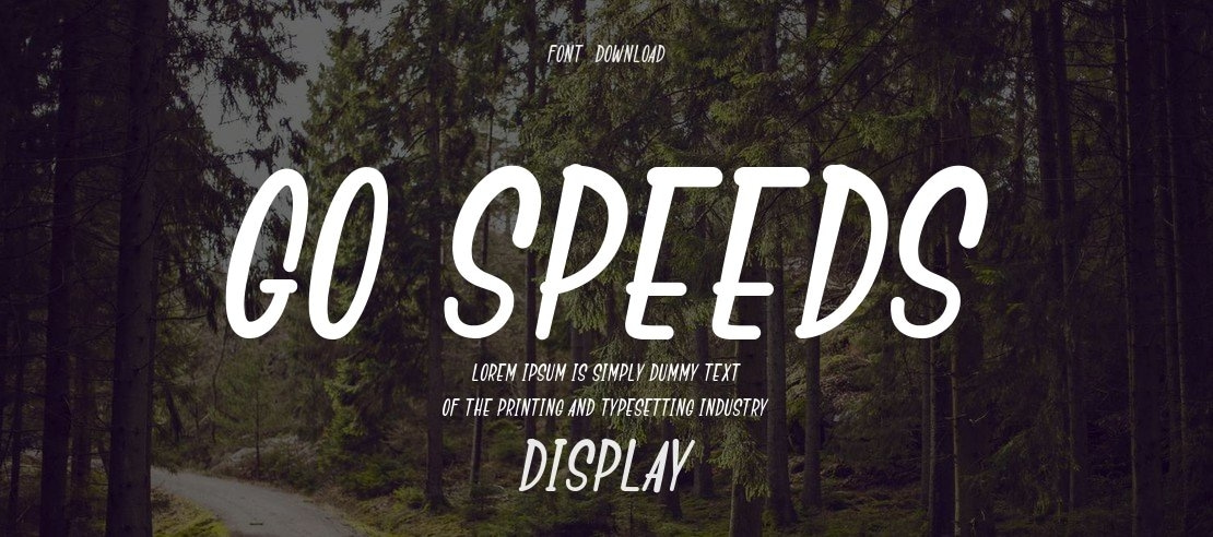 Go Speeds Font
