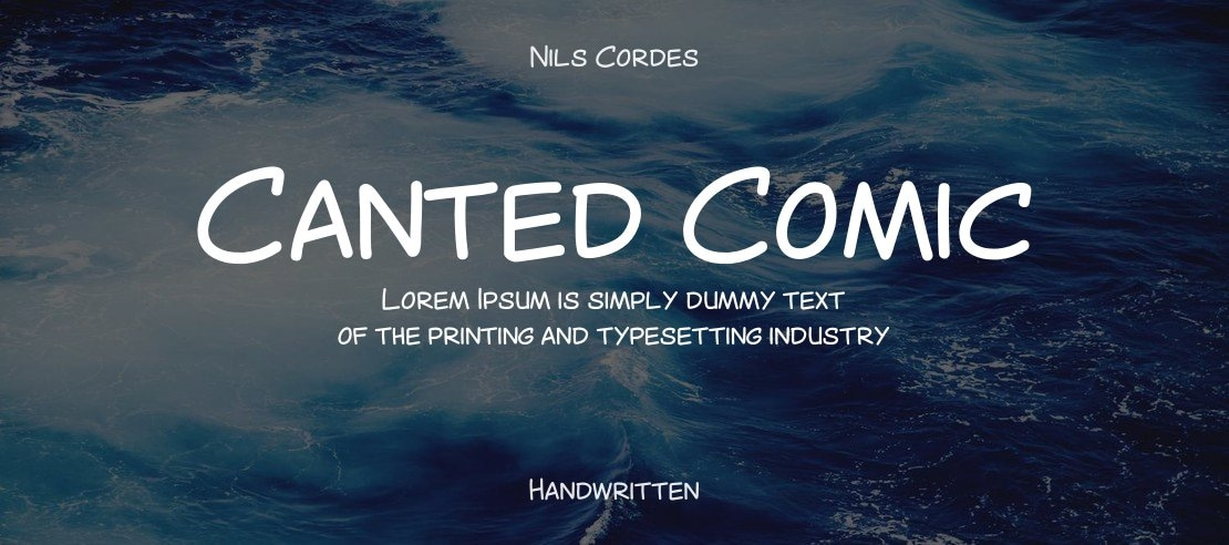 Canted Comic Font Family