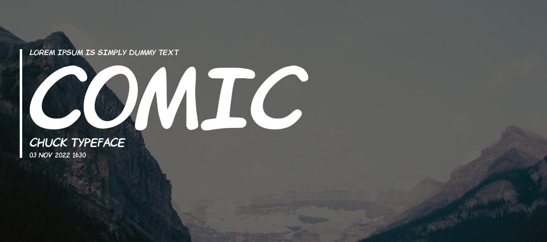 Comic Chuck Font