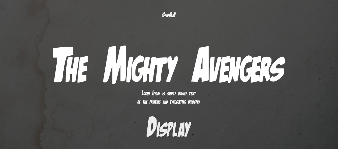 The Mighty Avengers Font