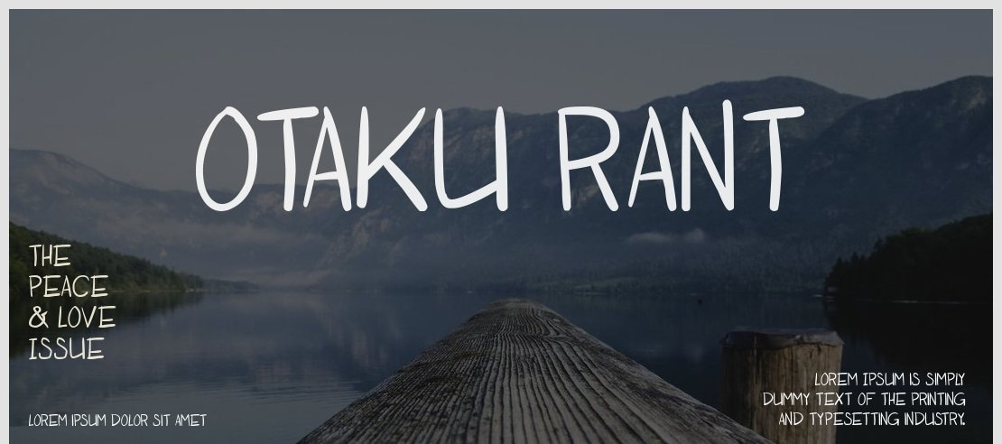 Otaku Rant Font Family