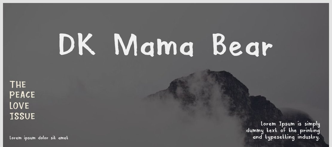 DK Mama Bear Font