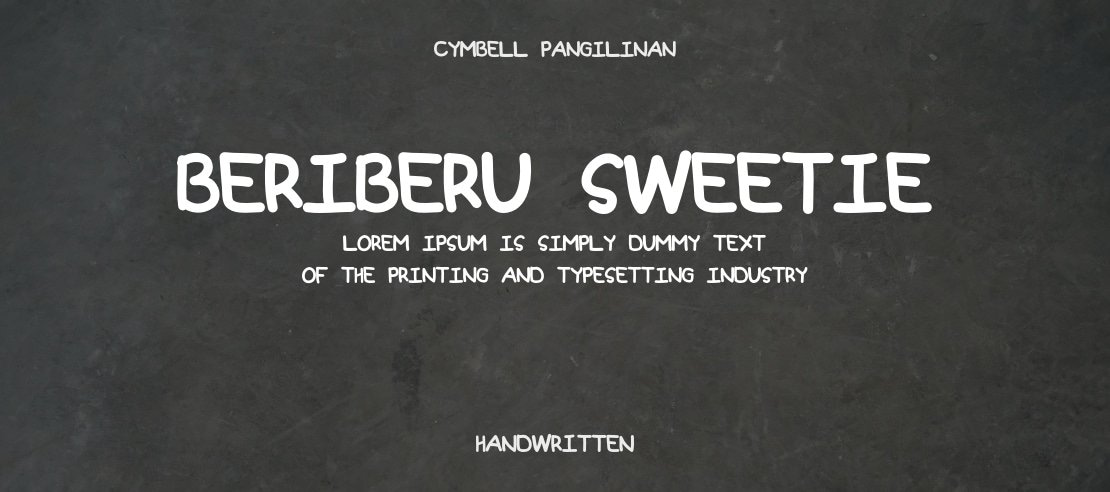 Beriberu Sweetie Font