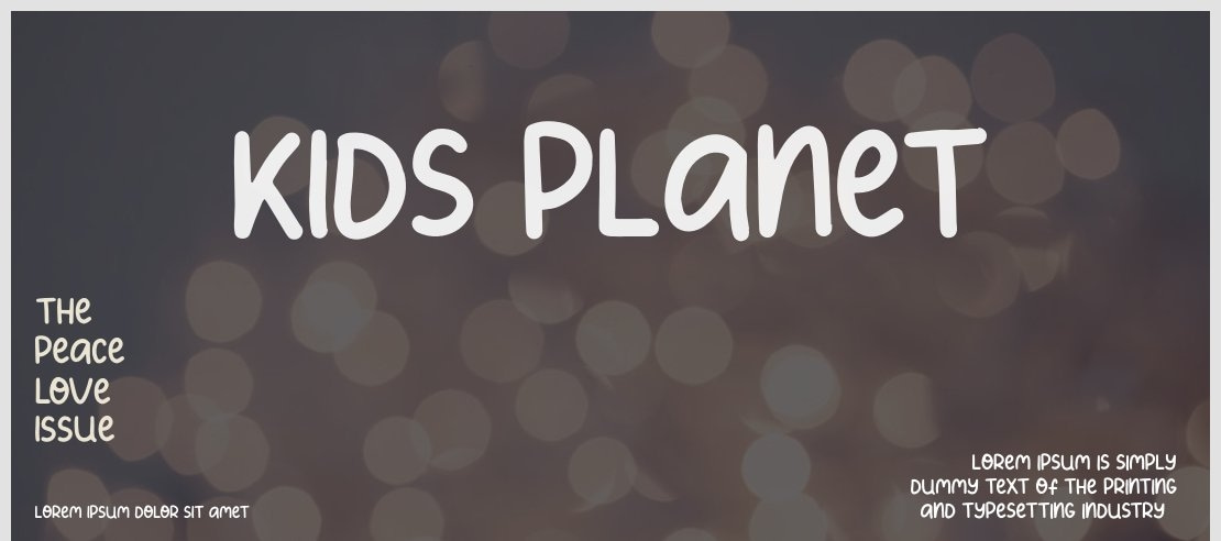 Kids Planet Font