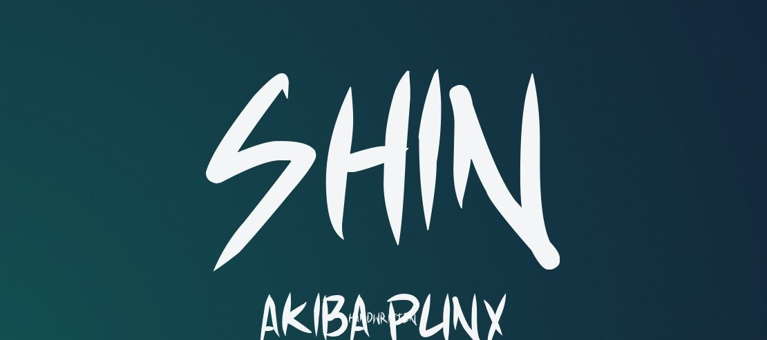 Shin Akiba Punx Font Family