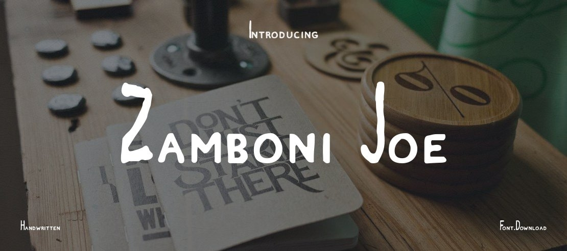 Zamboni Joe Font Family