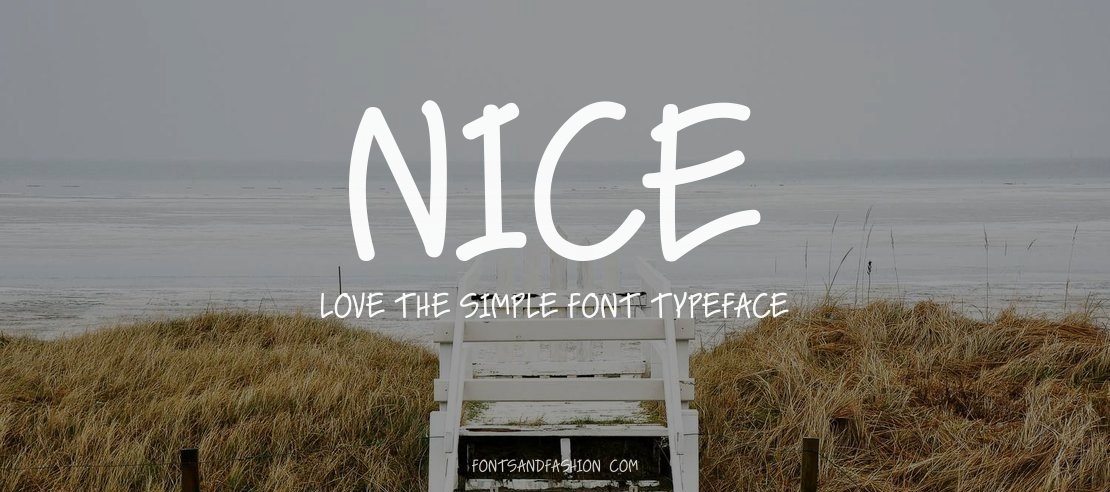 NICE LOVE THE SIMPLE FONT