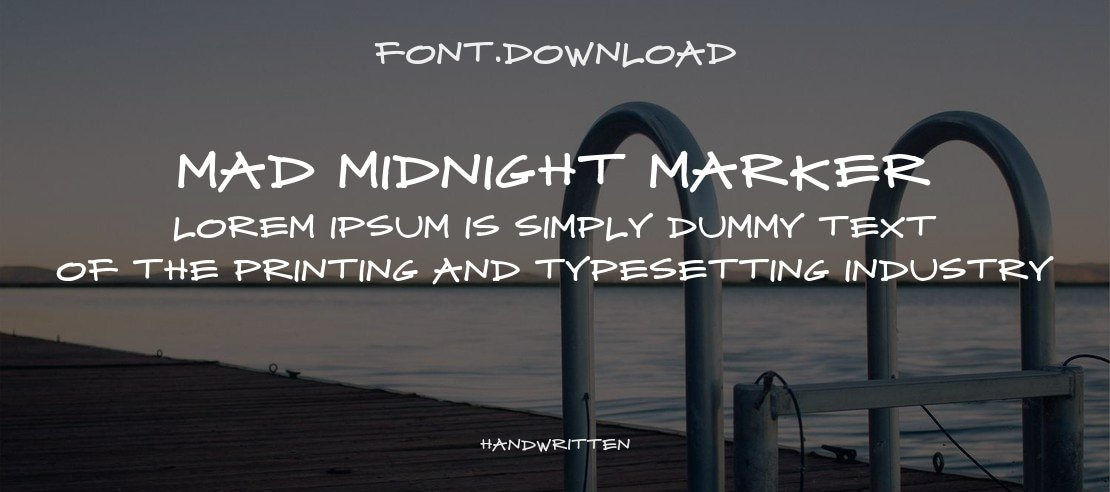 Mad Midnight Marker Font