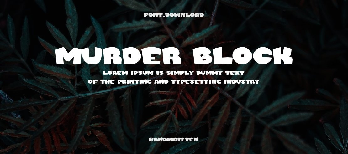 Murder Block Font