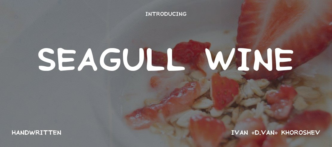 Seagull Wine Font