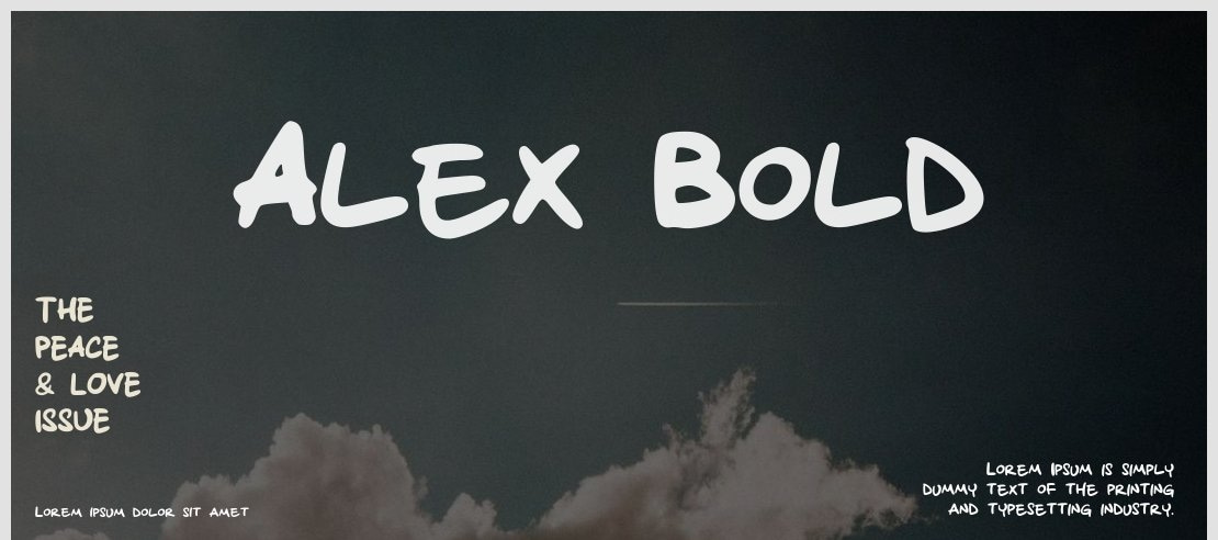 Alex_Bold Font