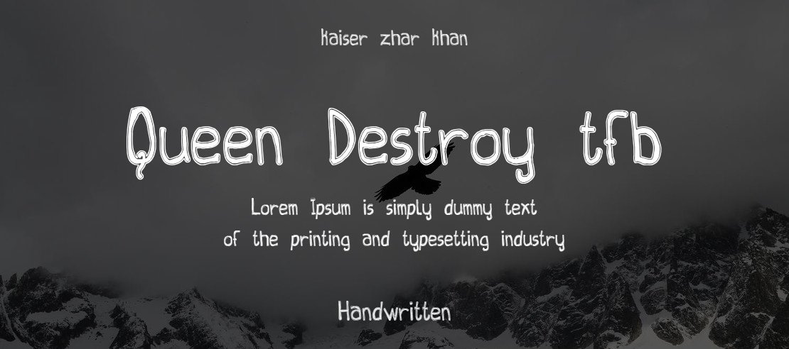 Queen Destroy tfb Font