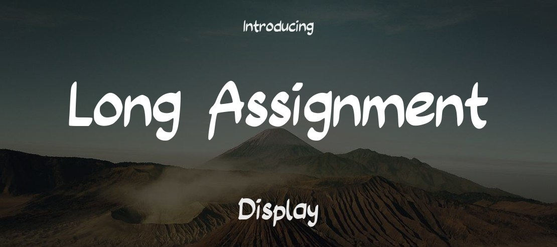 Long_Assignment Font