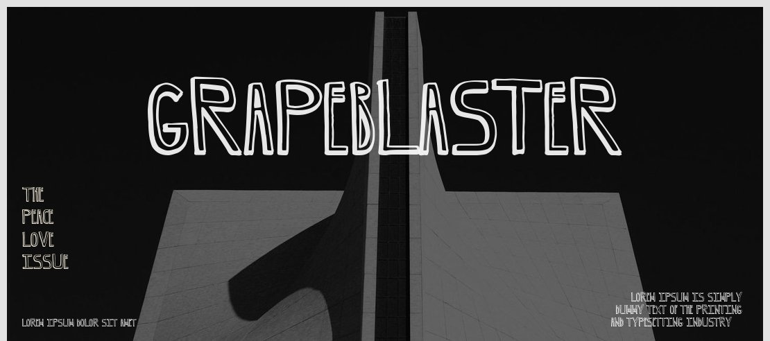 GrapeBlaster Font