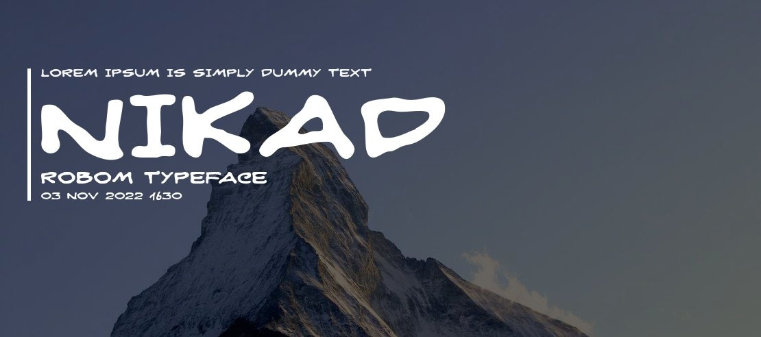 Nikad robom Font