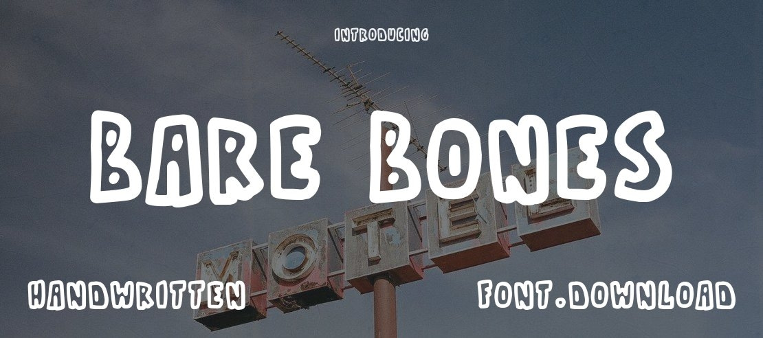 Bare Bones Font