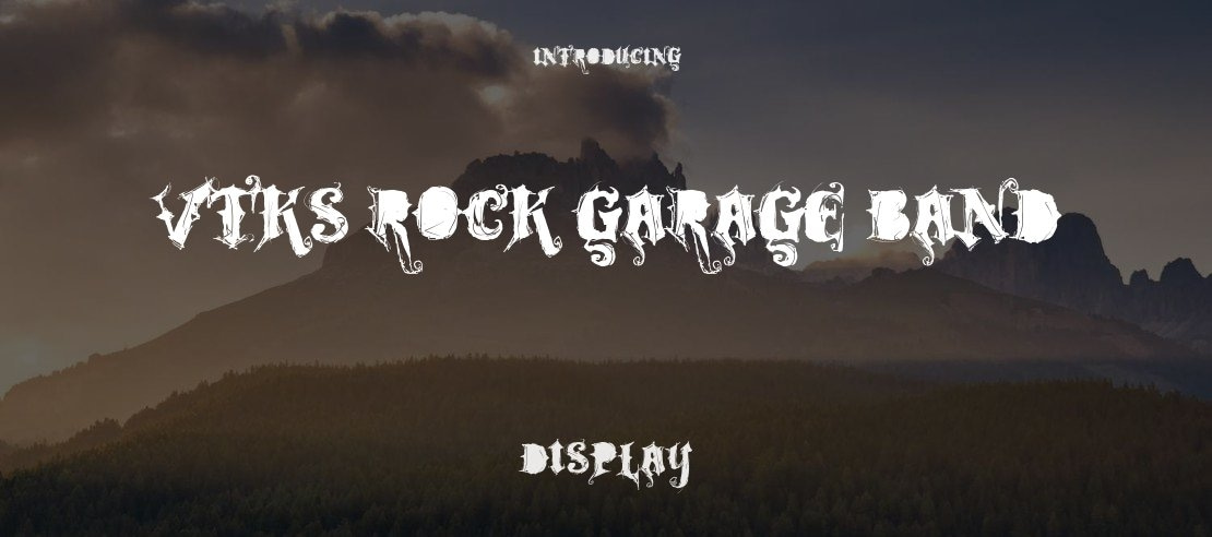 VTKS Rock Garage Band Font