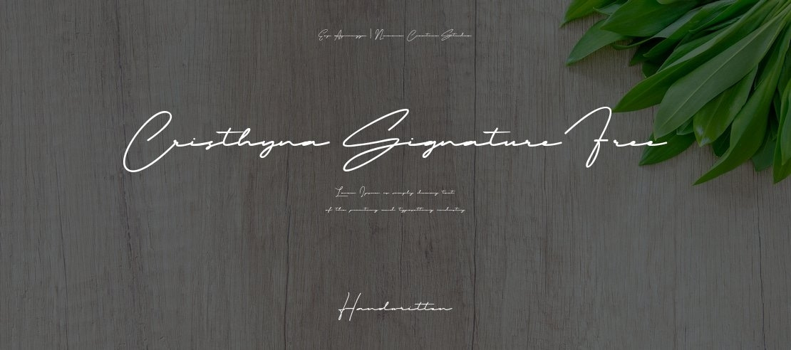 Cristhyna Signature Free Font