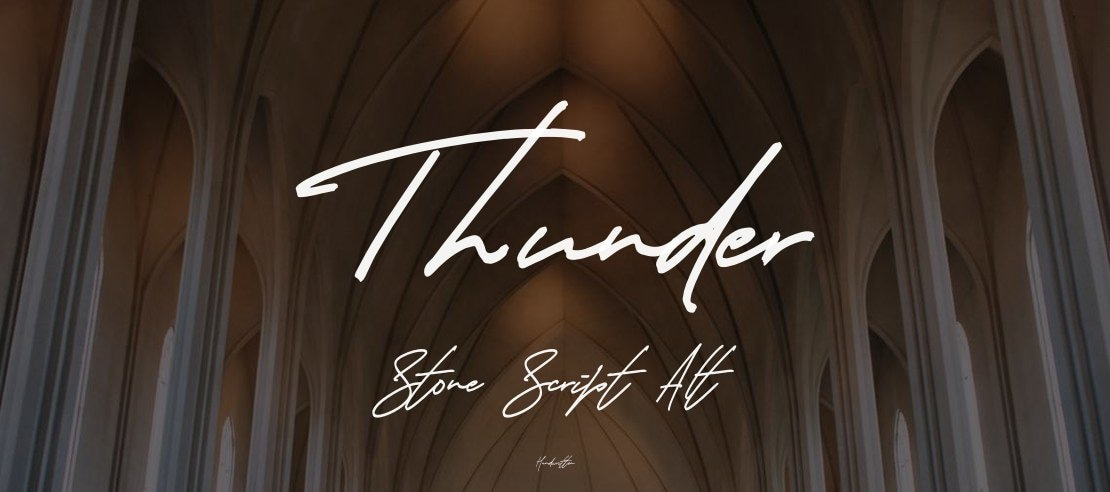 Thunder Stone Script Alt Font Family