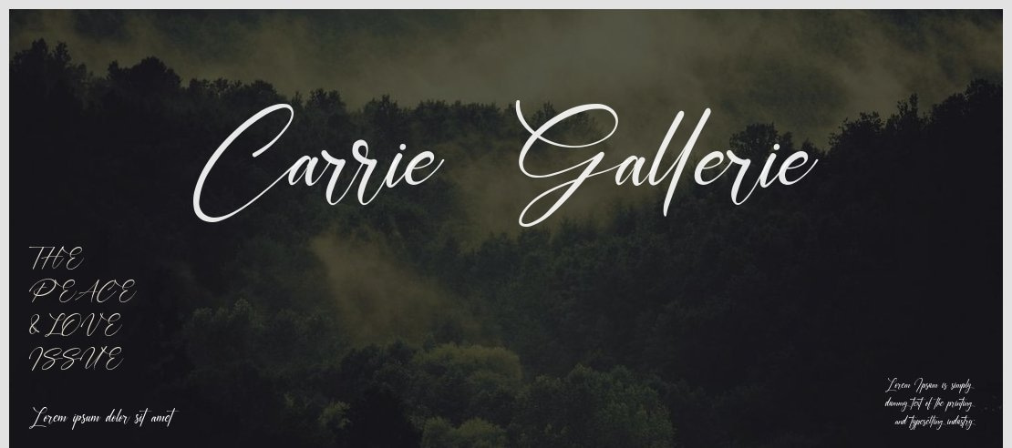 Carrie  Gallerie Font Family