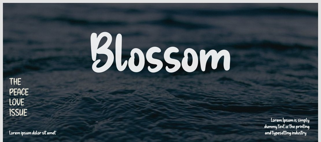 Blossom Font