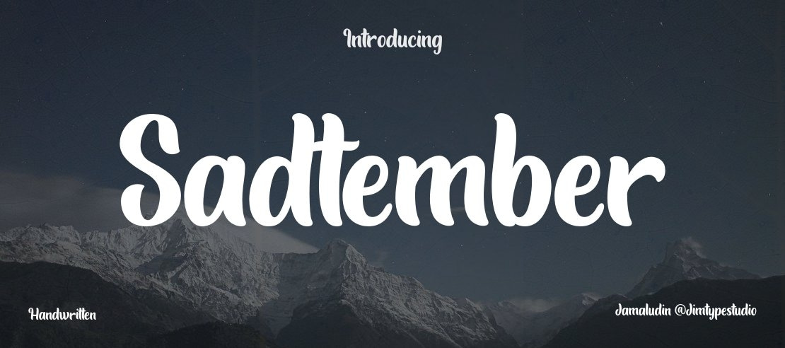 Sadtember Font