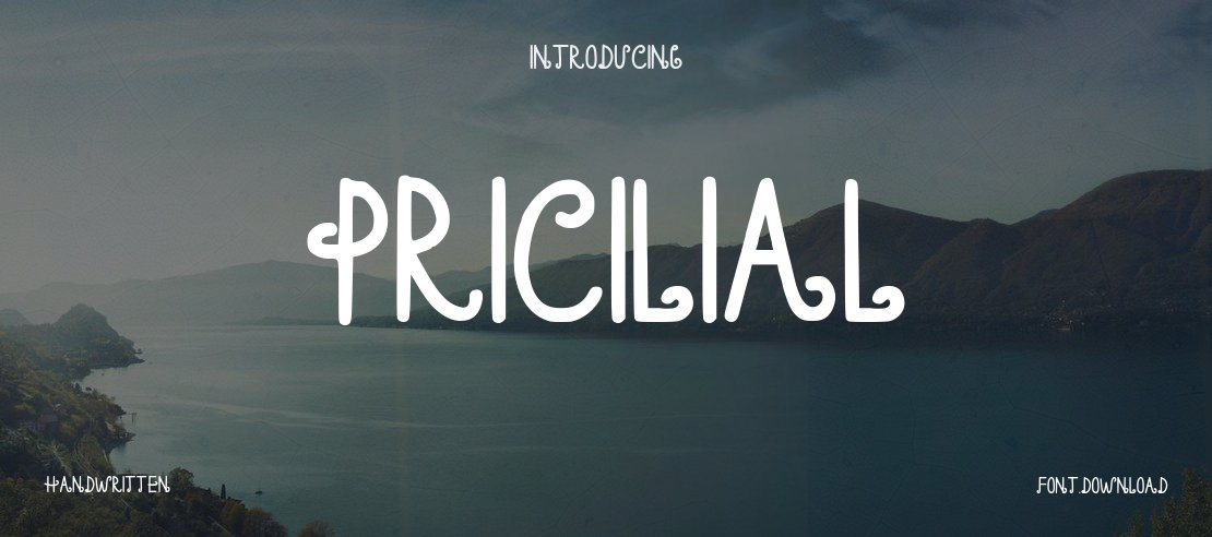 Pricilial Font