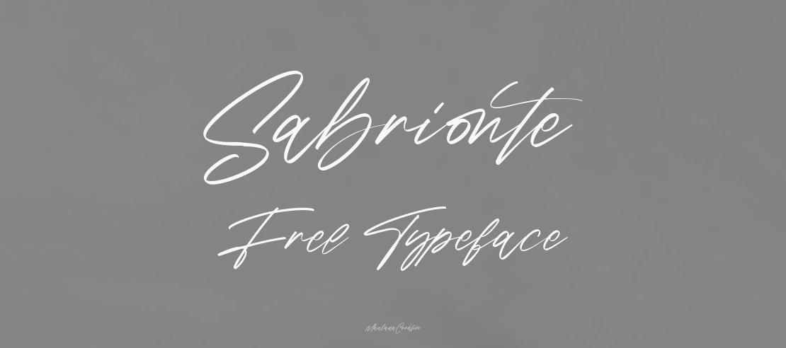 Sabrionte Free Font