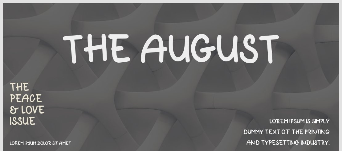 The August Font