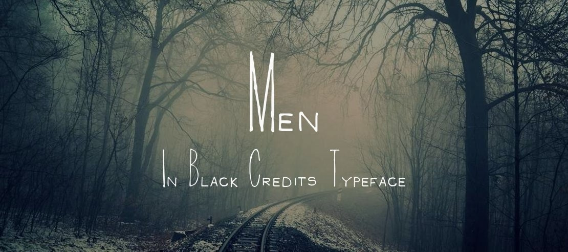 Men In Black Credits Font