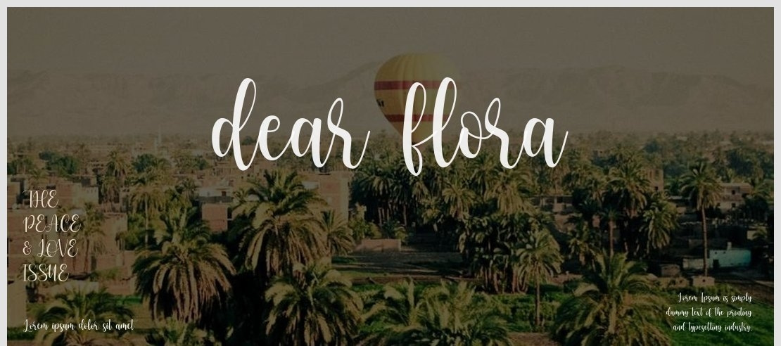 dear flora Font