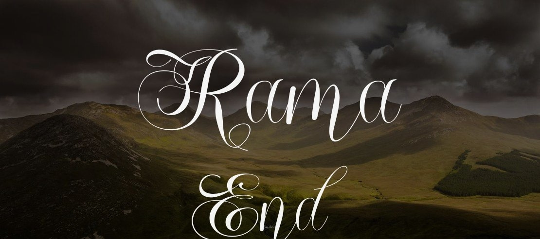 Rama End Font