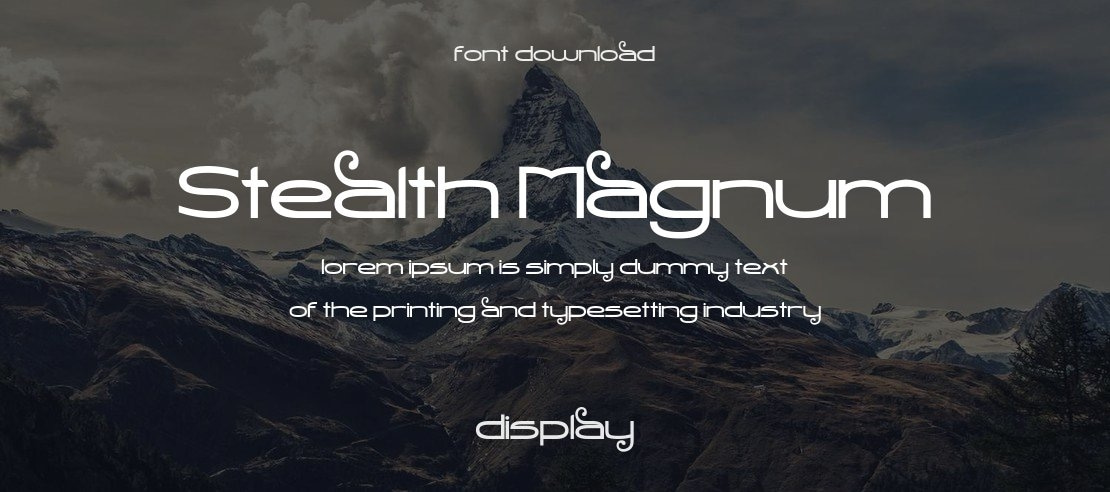 Stealth Magnum Font Family