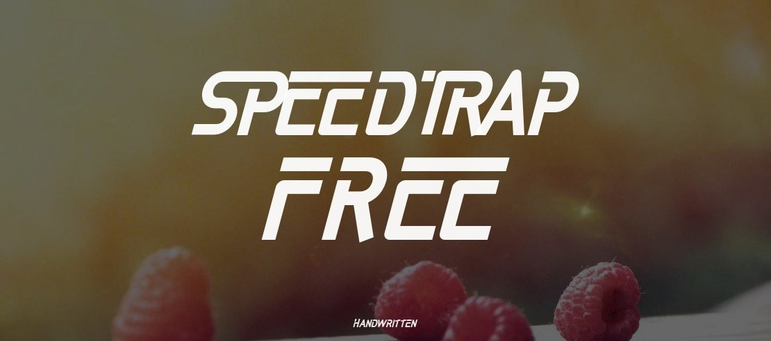 SPEEDTRAP FREE Font