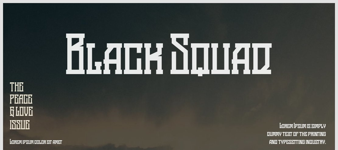 Black Squad Font