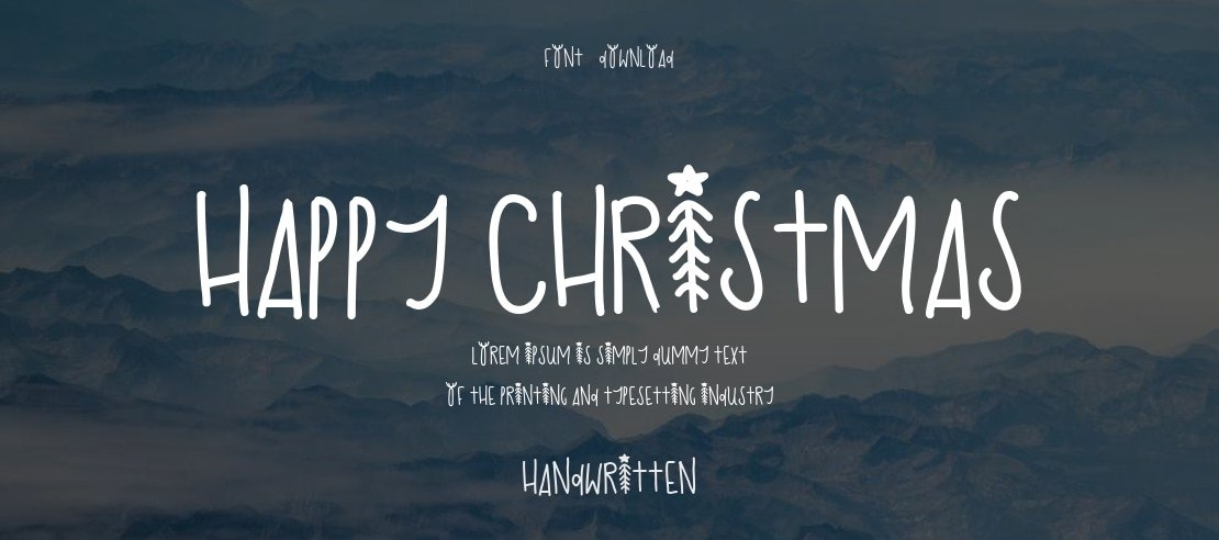 HAPPY CHRISTMAS Font