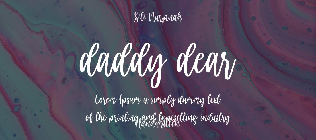 daddy dear Font