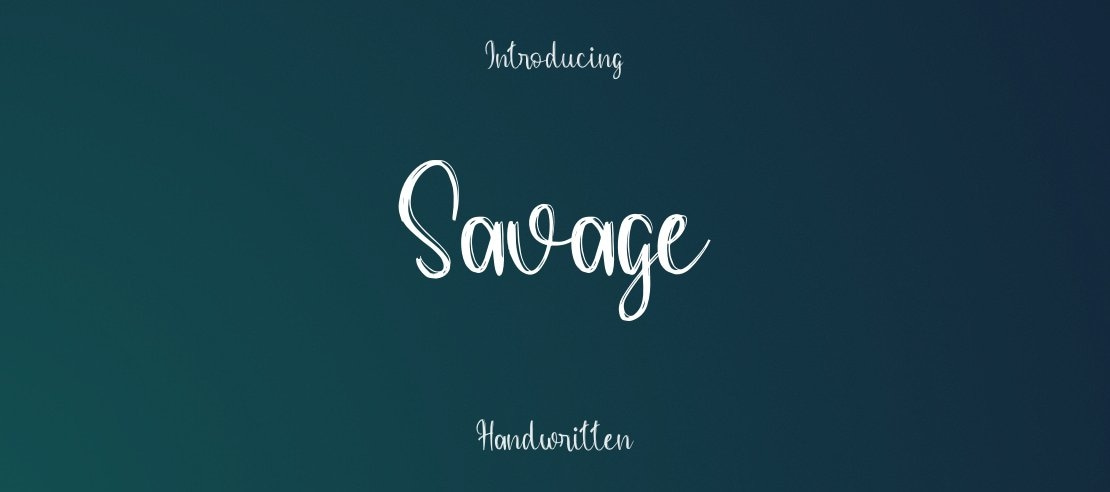 Savage Font