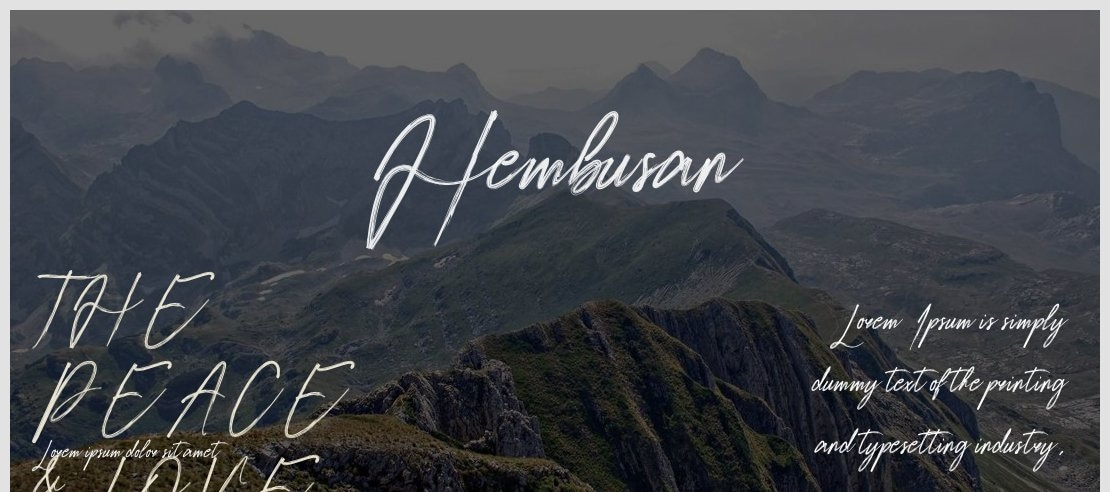 Hembusan Font