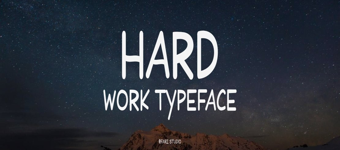 Hard Work Font