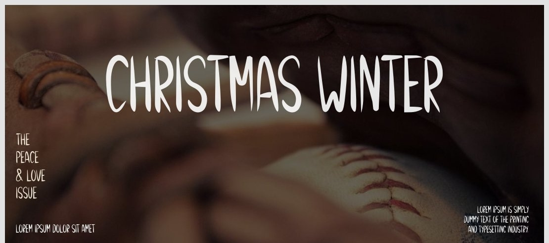 Christmas Winter Font