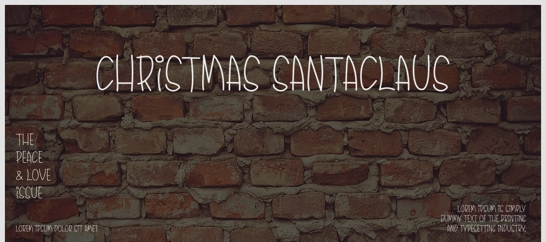 Christmas Santaclaus Font