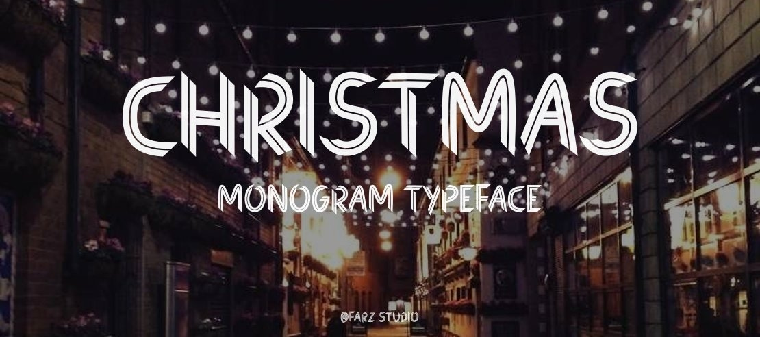 Christmas Monogram Font