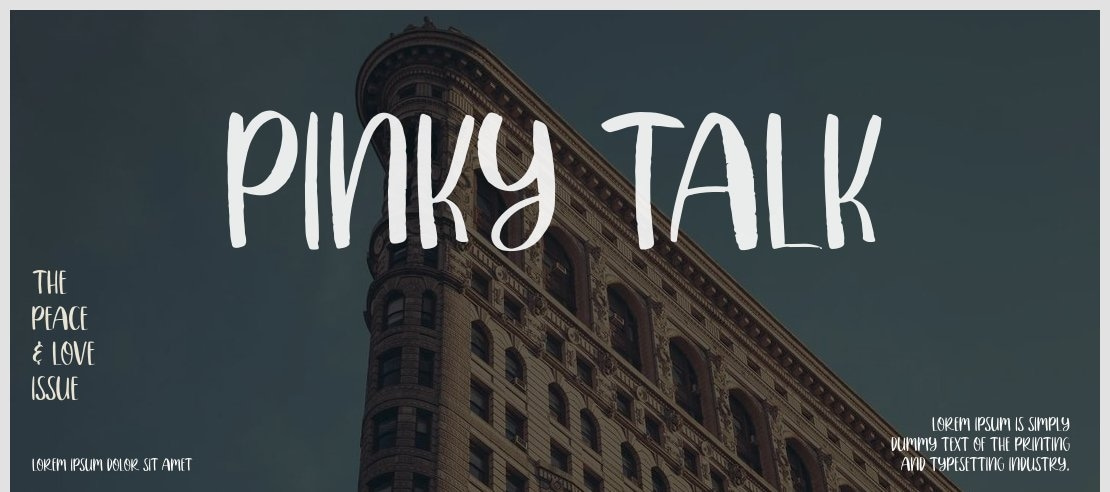 PINKY TALK Font