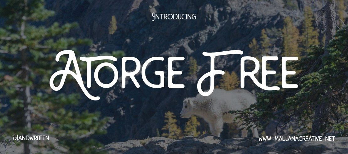 Atorge Free Font