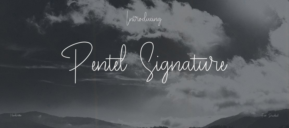 Pentel Signature Font