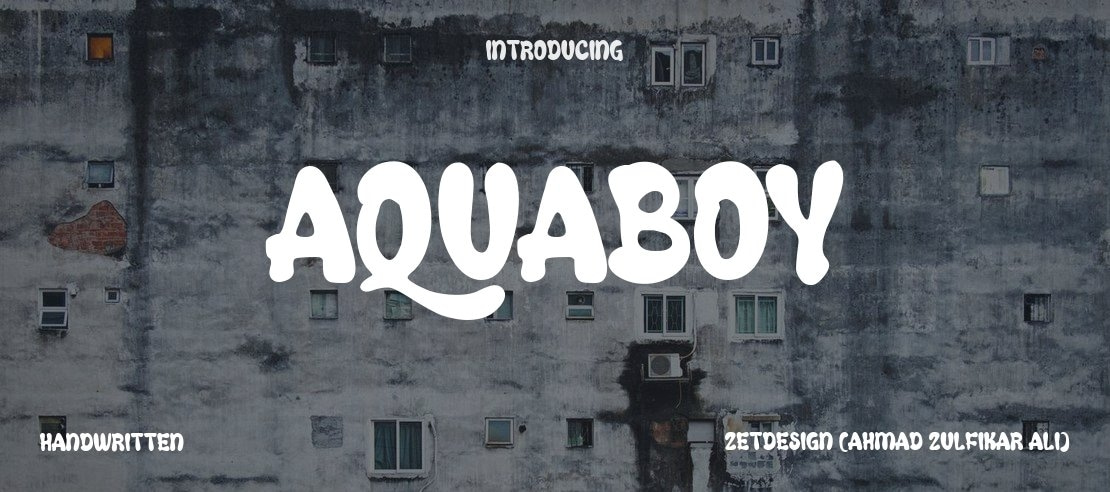 Aquaboy Font